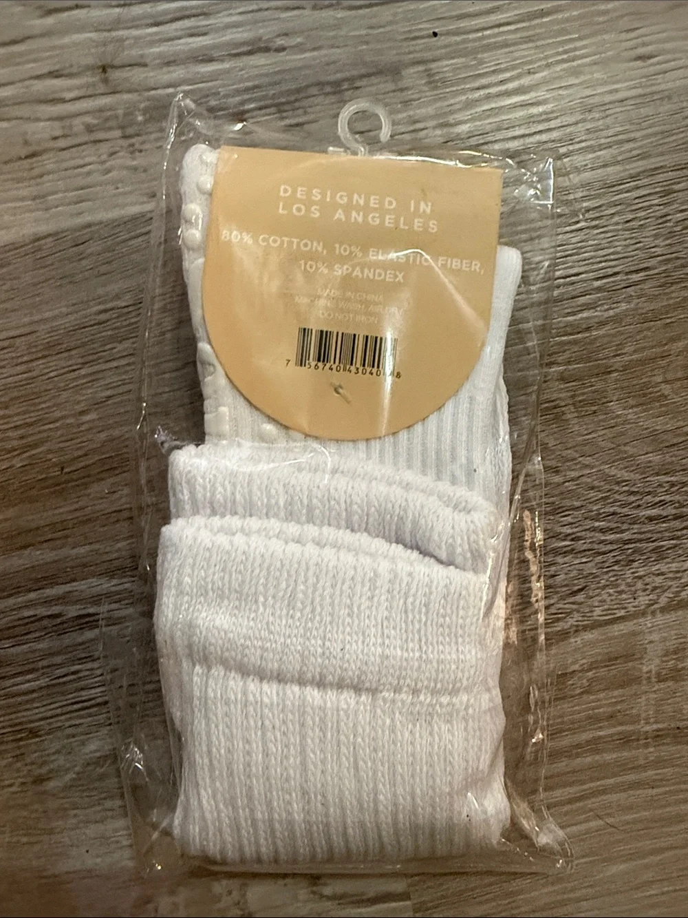 Souls. White Cloud Socks — Non-Slip Slouch Socks size Small / Medium